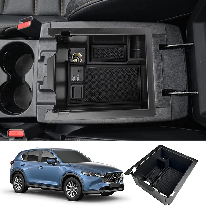 

Kptidy Center Armrest Console Glove Storage Box Tray Organizer For Mazda CX-5 2017-2019 2020 2021 2022 2023 Coin Storage Holder