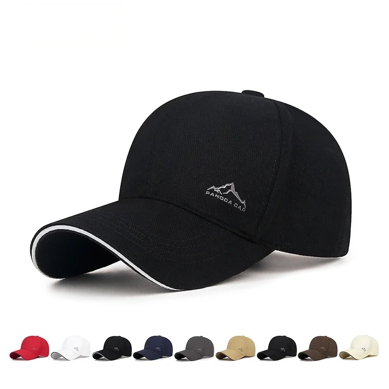 Men's Outdoor Leisure Sports Baseball Cap with Coarse Texture Mountain Pattern