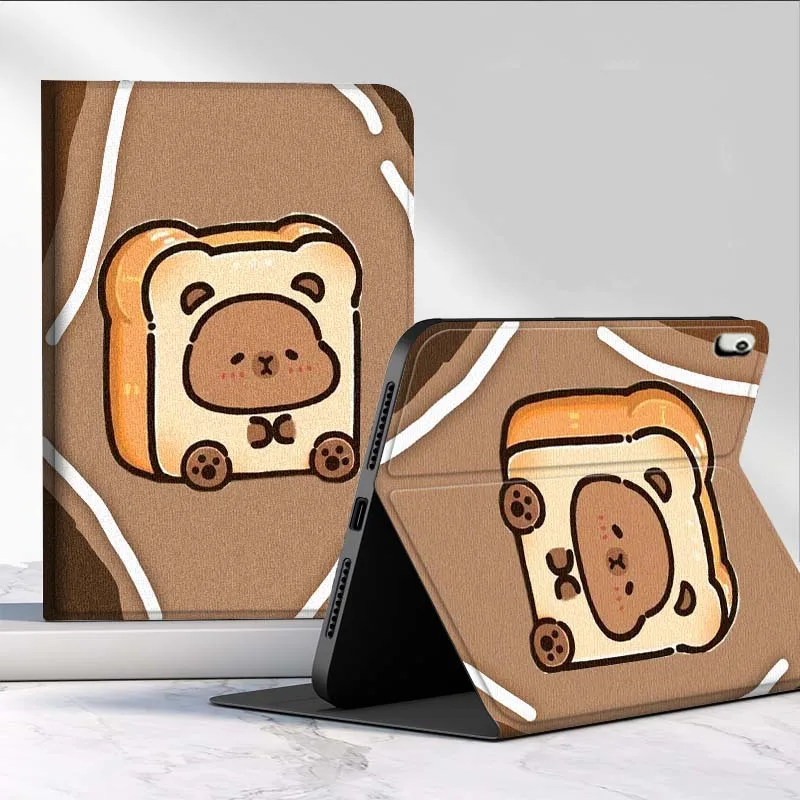 Cartoon Capybara Watermelon Group For Samsung Galaxy Tab S11 S10 S9 S8 A8 A9 A11 10.9 8.7 10.1 Plus Tablet Case Cover