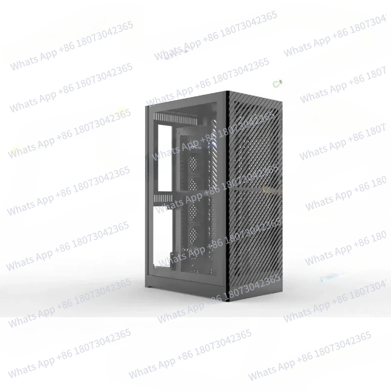 Chassi Duto de ar vertical totalmente em alumínio 360 refrigerado a água para chassi ITX, chassi vertical