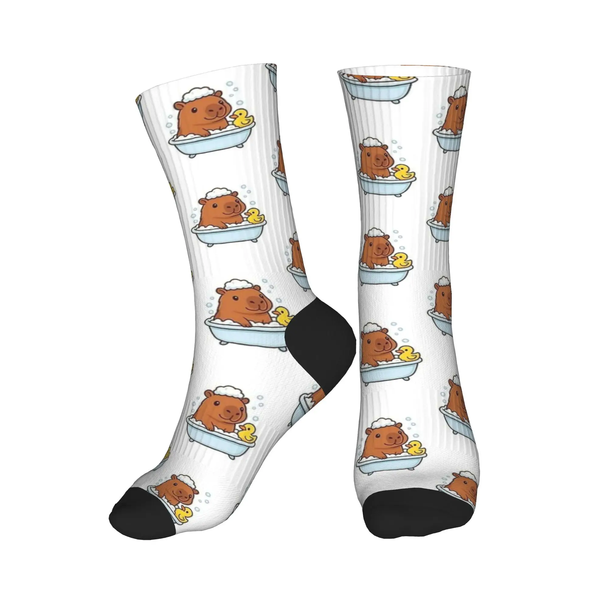 لطيف كابيبارا دش جوارب خمر الجوارب الرجال الجوارب الناعمة الدافئة الربيع تشغيل مخصص المضادة للبكتيريا الجوارب هدية