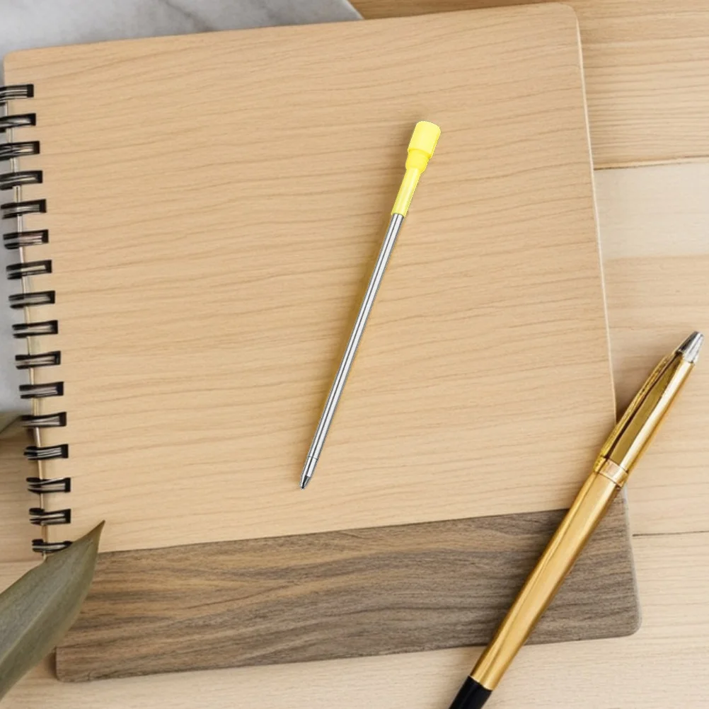 

50 шт., стержни для металлических ручек, гладкое письмо, средняя точка для офиса, школы, шариковые ручки, стержень с черными чернилами, стержень для поворотной ручки