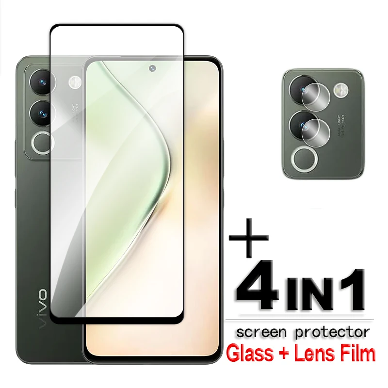 

For Vivo V29e Glass For Vivo V21 V20 V21e V23e V25e V27e V29e Tempered Glass 2.5D Full Cover Glue Screen Protector For Vivo V29e