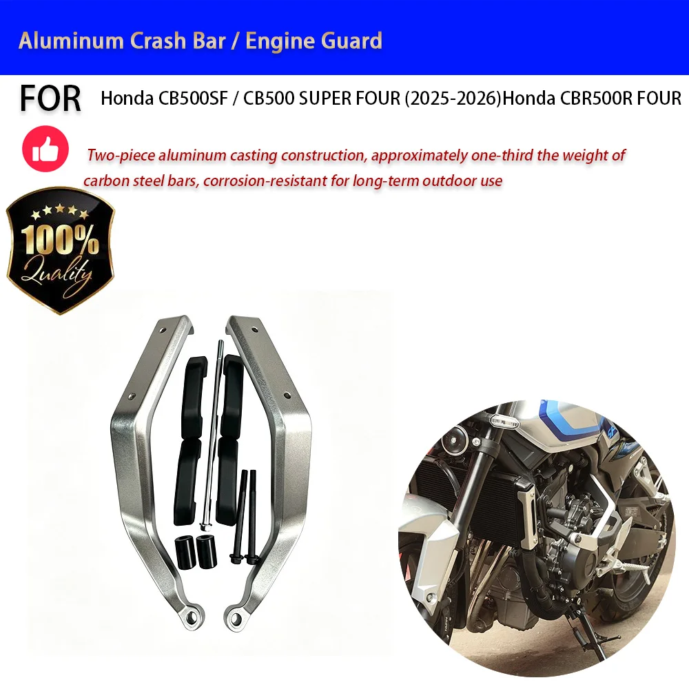 For Honda CB500SF CB500 SUPER FOUR Aluminum Crash Bar No-Drill Accesorios Moto Accessori Moto