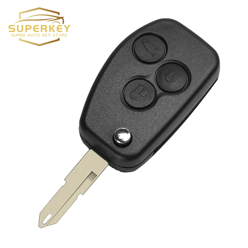 SUPERKEY Modified Remote Flip Key Shell Case For Renault Vauxhall Trafic Twingo Clio Modus Kangoo Master Movano Vivaro Logan