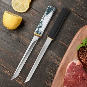 Stainless Steel Steel Call Fruits Knife Fish Kitchen Professional Hand Force Bread Knife Knife Utility Knife Barbecue tool 12 Main Sales Cutle - №6