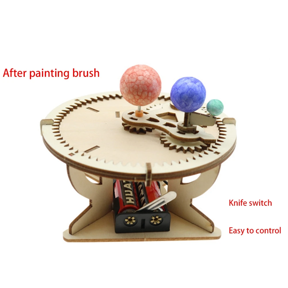 A29F-Science Solar System Model Astronomy Sun Earth Moon Planet Experiment Educational For Children STEM Kit