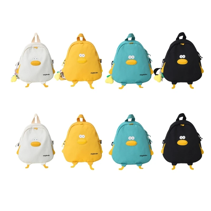 Mini Duck Shaped Nylon Bag Backpack Crossbody Bag Journey Travel Bags Student School Bag Bookbag Waterproof Daypack