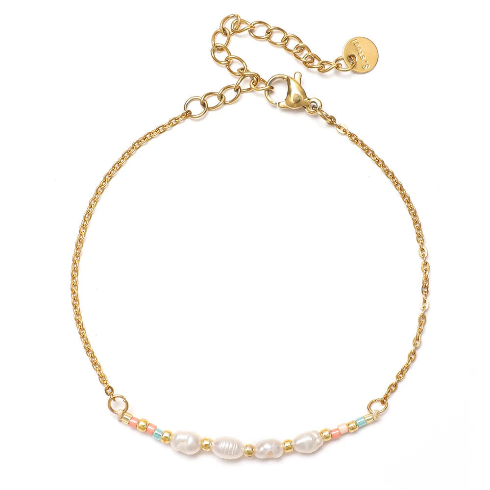 ZMZY New Color Miyuki Beads Dainty Chain Natural Pearl Bracelets for Women Elegant Gift Wedding Engagement Jewelry