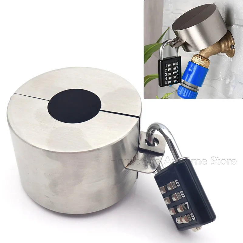 1 Set Faucet Lock Anti-Theft Garden Hose Tap Lock Water Spigot Lock Faucet Protection Cover for Kitchen Outdoor Garden