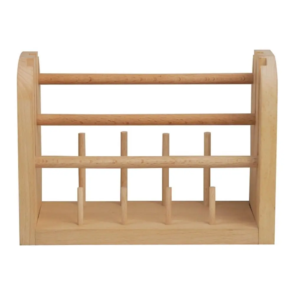 

Wooden Thread Spool Holder Rotating Weaving Space-saving Yarn Ball Holder DIY Multifunctional Sewing Thread Storage Rack