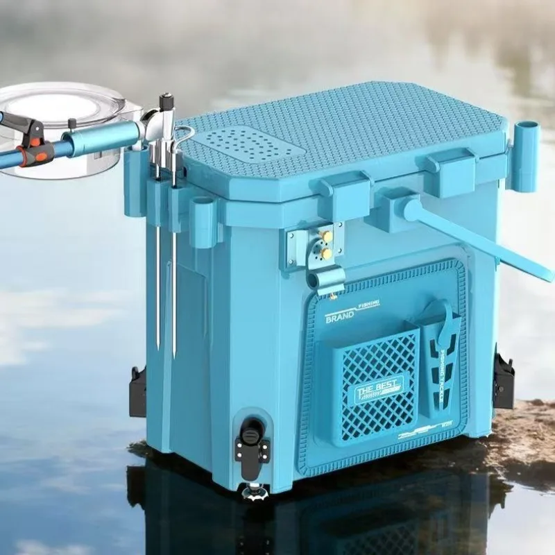 

Multi-functional Fishing Bucket Sturdy Can Be Used As A Fishing Seat Box New Model Liftable Fishing Toolbox, Fishing Supplies
