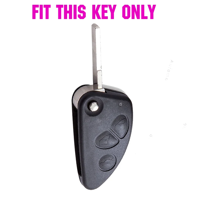 3 Button Silicone Car Remote Key Fob Shell Cover Case For Alfa Romeo 147 156 166 GT JTD TS Skin Holder Protector