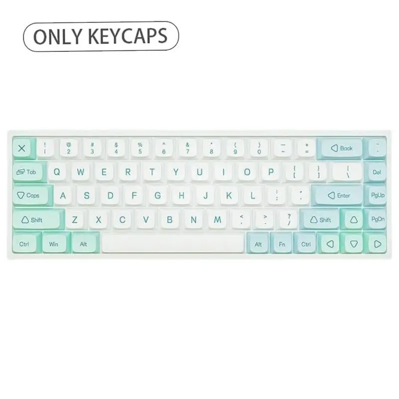 BPT XDA-Cap Chave Mecânica Personalizada, Ice Crystal Mint, Dye-Sub, Inglês, 61, 63, 64, 68, 75, 84, 87, S2b4