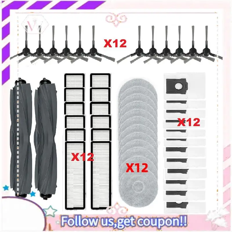 

Durable Vacuum Cleaner Accessories Main Roller Side Brush HEPA Filter Greater Durability