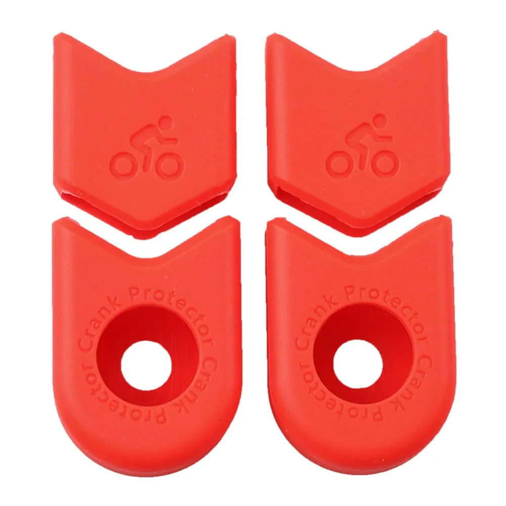 MTB Road Bike Bicycle Crank Arm Protector Cover Crankset Cap Protector Silicone Bike Crank Boots Dust Proof Cover Boot Parts