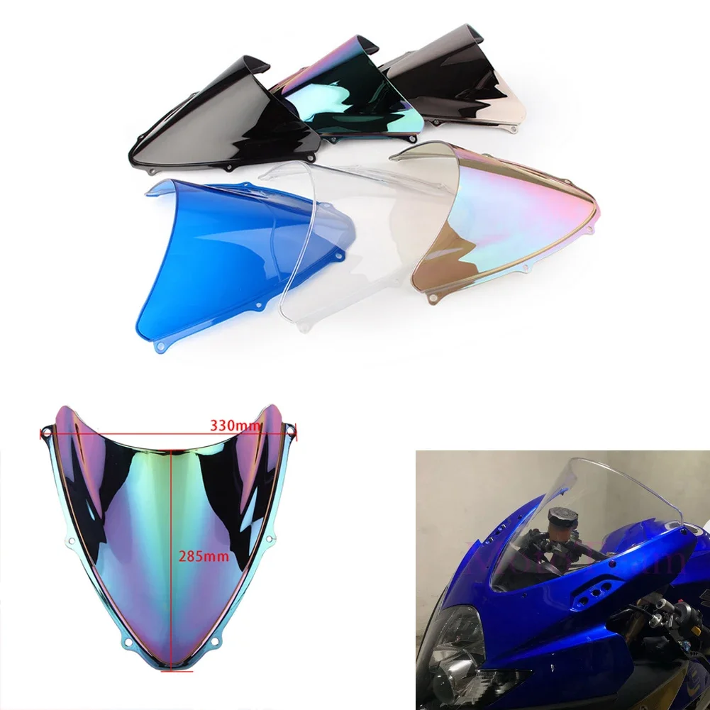 Motorcycle Double Bubble Windshield Deflector Protector Wind Screen For Suzuki GSXR GSX-R 600 750 R K6 GSXR600 GSXR750 2006 2007