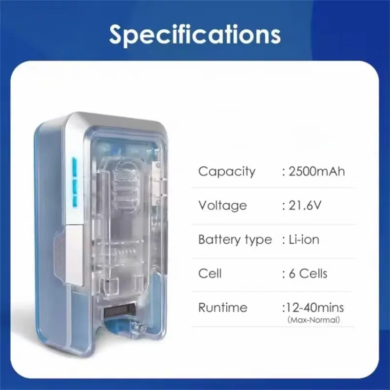 

100% Original 21.6V 2500mAh for Tineco A11-06 A11 Hero/EX/Master/Pet Vacuum Cleaner Rechargeable Battery ✈️ ✈️
