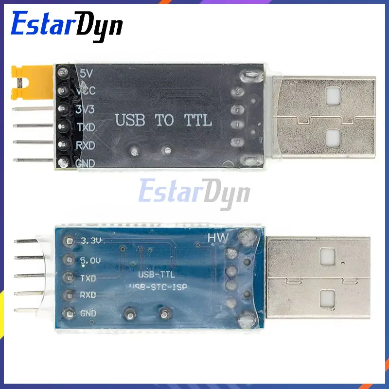 Estardyn usb to ttlモジュール、usb to uart ttlモジュール、pl2303hx、cp2102 ch340g、5ピン、pl2303