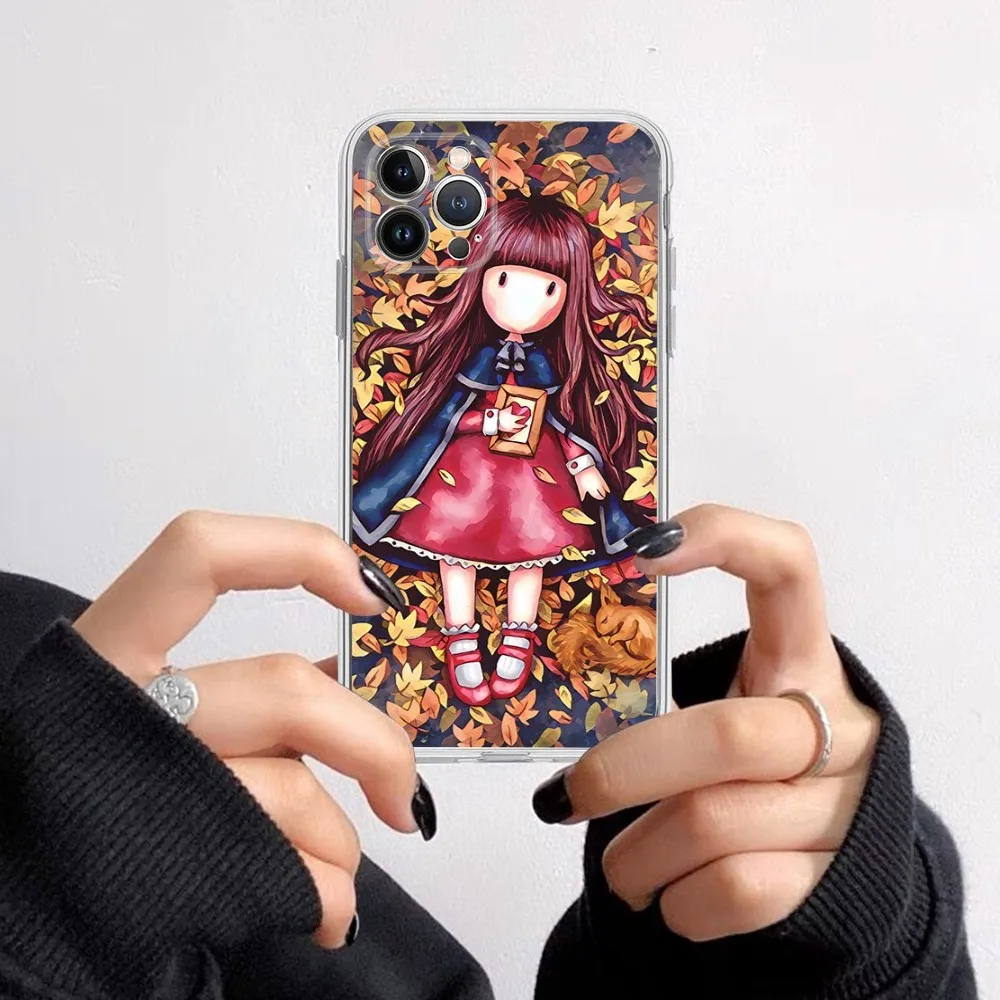 Cute Cartoon Girl Kid Santoro_gorjuss Phone Case For IPhone 15 8 7 6 6SPlus X SE 2020 XR XS 14 11 12 13 Mini Pro Max Mobile Case