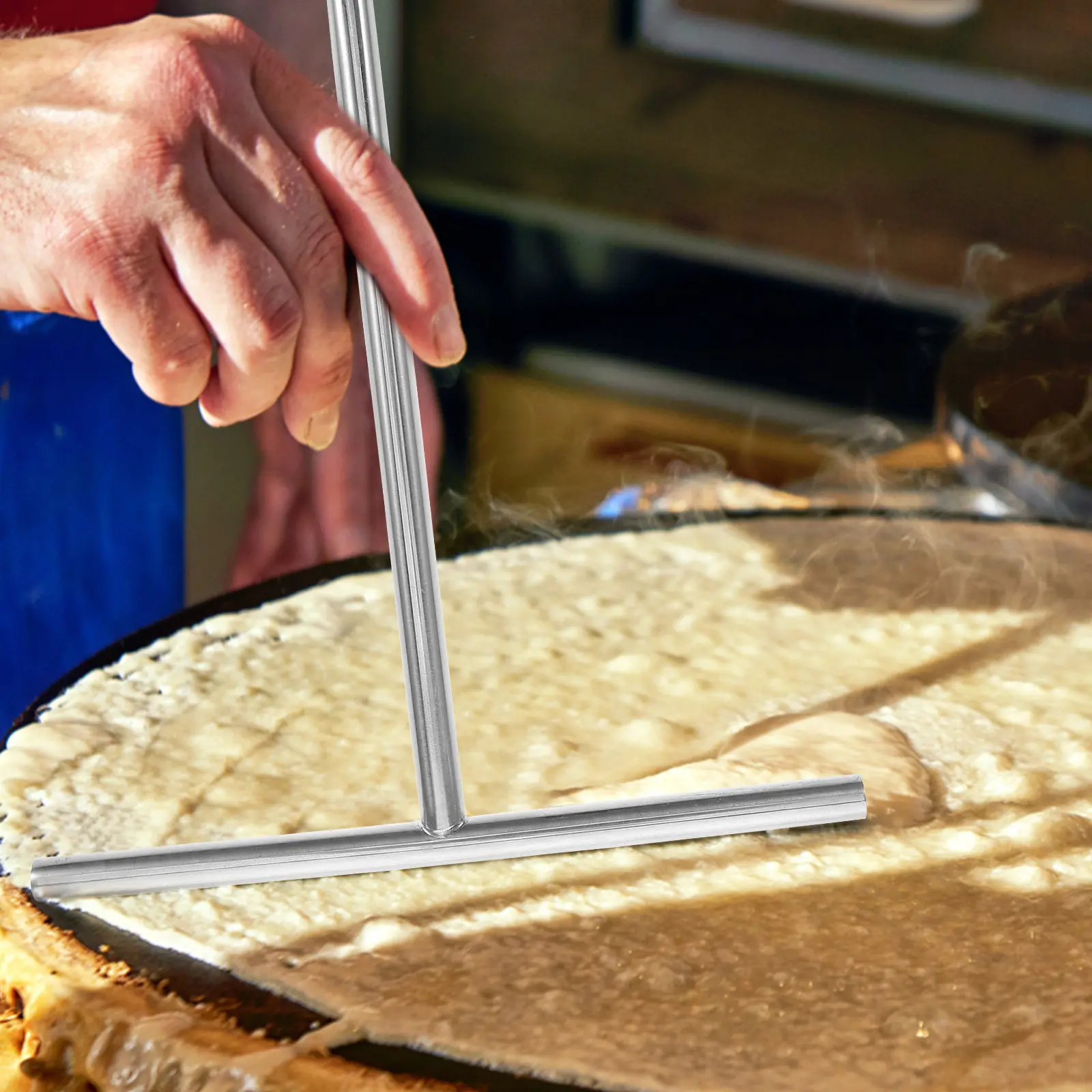 2Pcs Stainless Steel Crepe Spreader T-Shaped Batter Spreading Tool for Pancakes Crepes Fried Eggs Home Kitchen Utensil