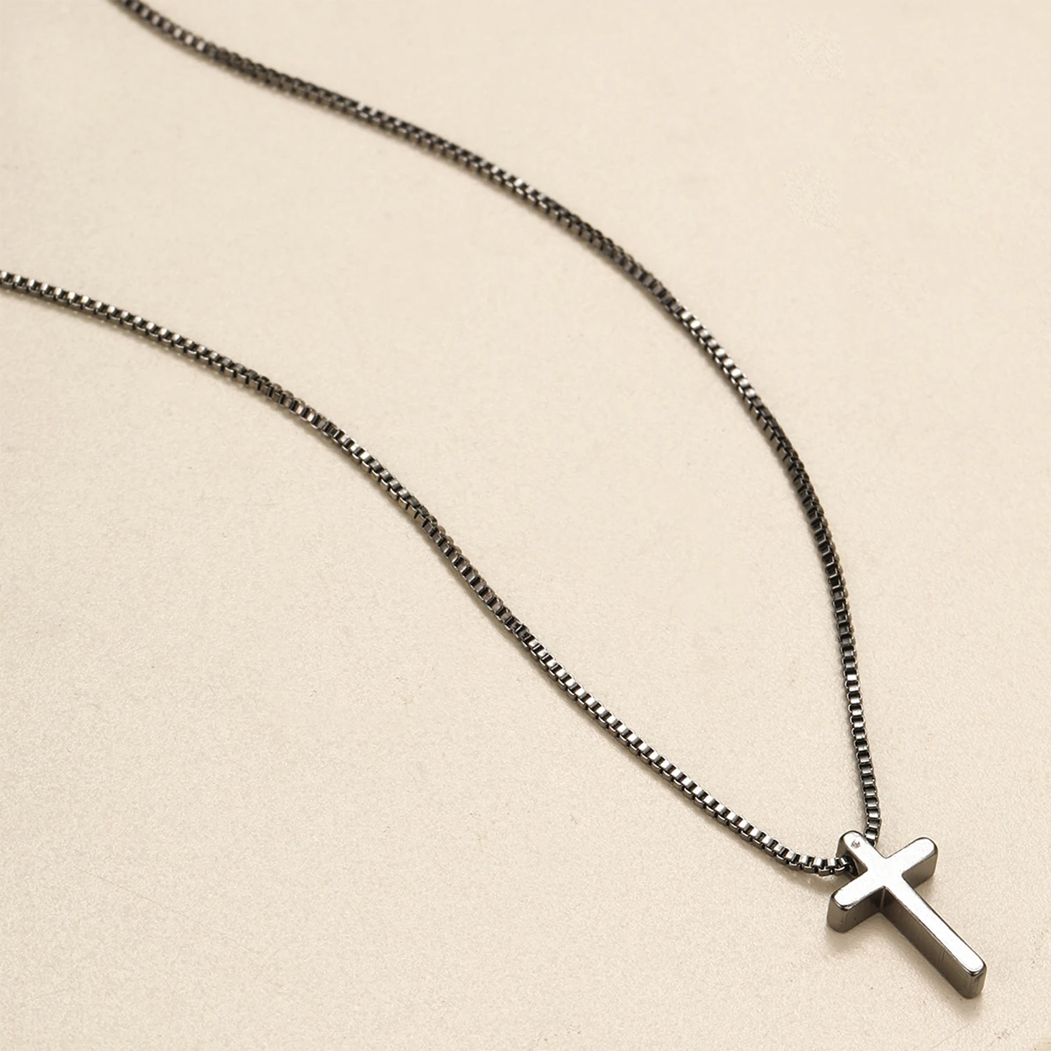 Fashion Female Cross Pendants dropshipping Gold Black Color Jesus Cross Pendant Necklace Jewelry For Men/Women Wholesale image 3