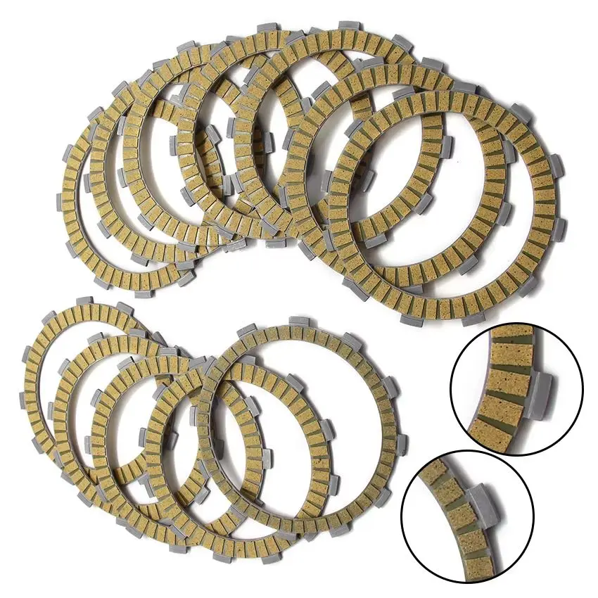 For Kawasaki Ninja ZX-12R ZX1200-A1H  2000  OEM:13088-1131 11 13088-1140 1 Motorcycle Clutch Friction Disc Plate Kit Accessories