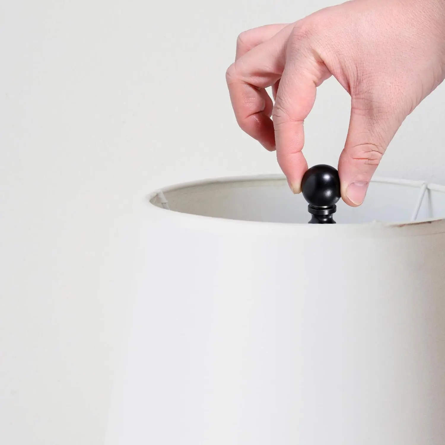 1-1/2インチランプフィニアルオイルラブドブラックボールノブシェード照明フィニアルフィニアルシェードフィニアルキャップノブデコ