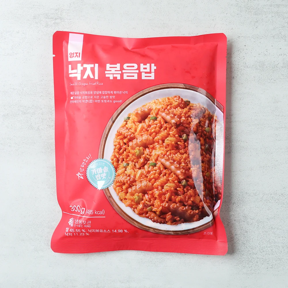 (دفاع) طعام الإبهام الأخطبوط الأرز المقلي 300 جرام × 10 قطع حار وحلاوة أنا أرز مقلي للمأكولات البحرية. #6