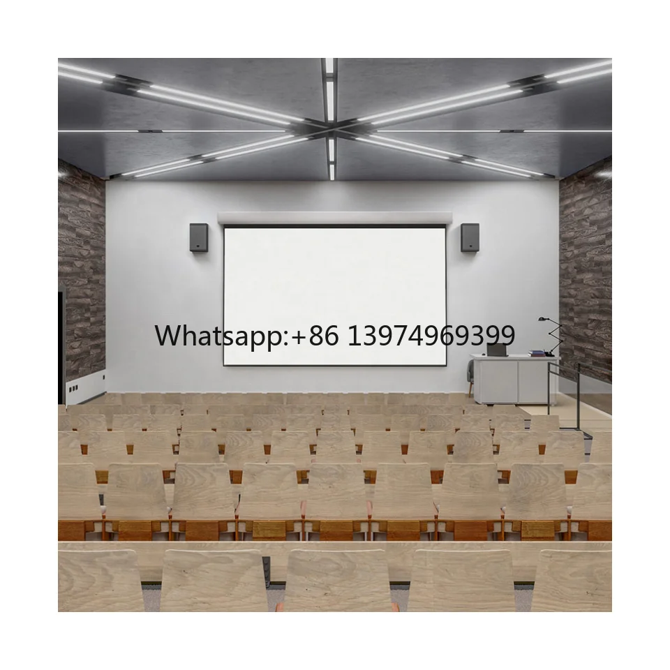 4K/8K Ultra HD Ready 150 Inch Motorized Projector Screen Tubular Motor,Drop Down Electric Projection Screens for Home Theater