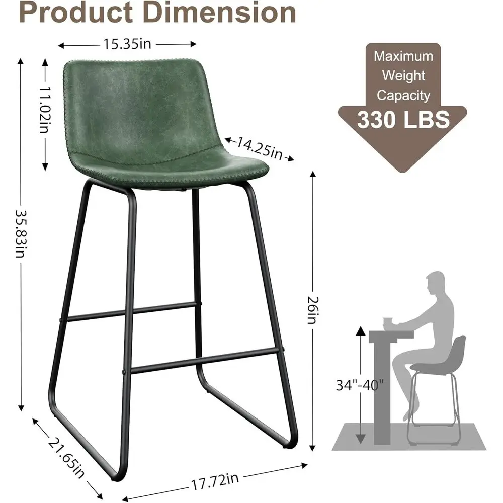 Bar Stools Set of 3, 26