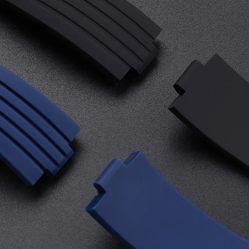 22-11mm 24-12mm Convex silicone watchband for ORIS AQUIS 7730 7740 diving watch strap Waterproof rubber Folding buckle Bracelet