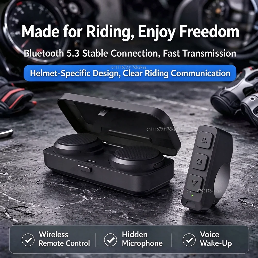Motorcycle helmet with built-in wireless Bluetooth headphones H360 dual-ear stereo hidden microphone for riding use