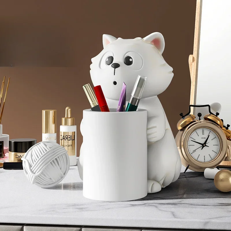 

animal Craft Kawaii Multifunction Pen Holder Pens stand Pencil Holders for Desk Large Office Accessories Supplies Stationery