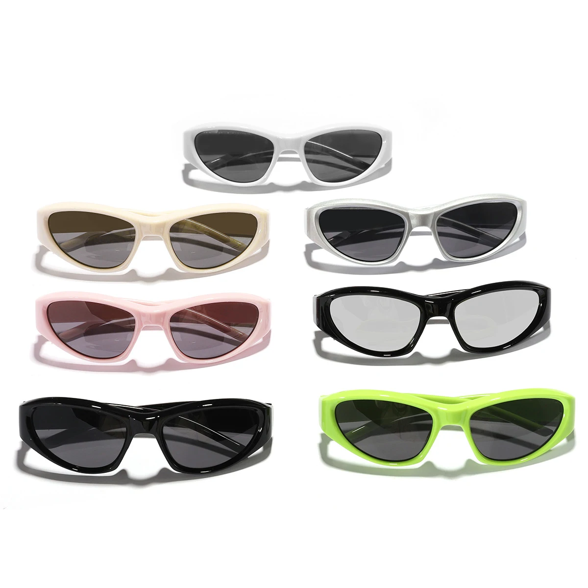 

2025 Children's New Cat Eye Small Frame Sunglasses Trendy Personality Must-Have Outdoor Sports Glasses