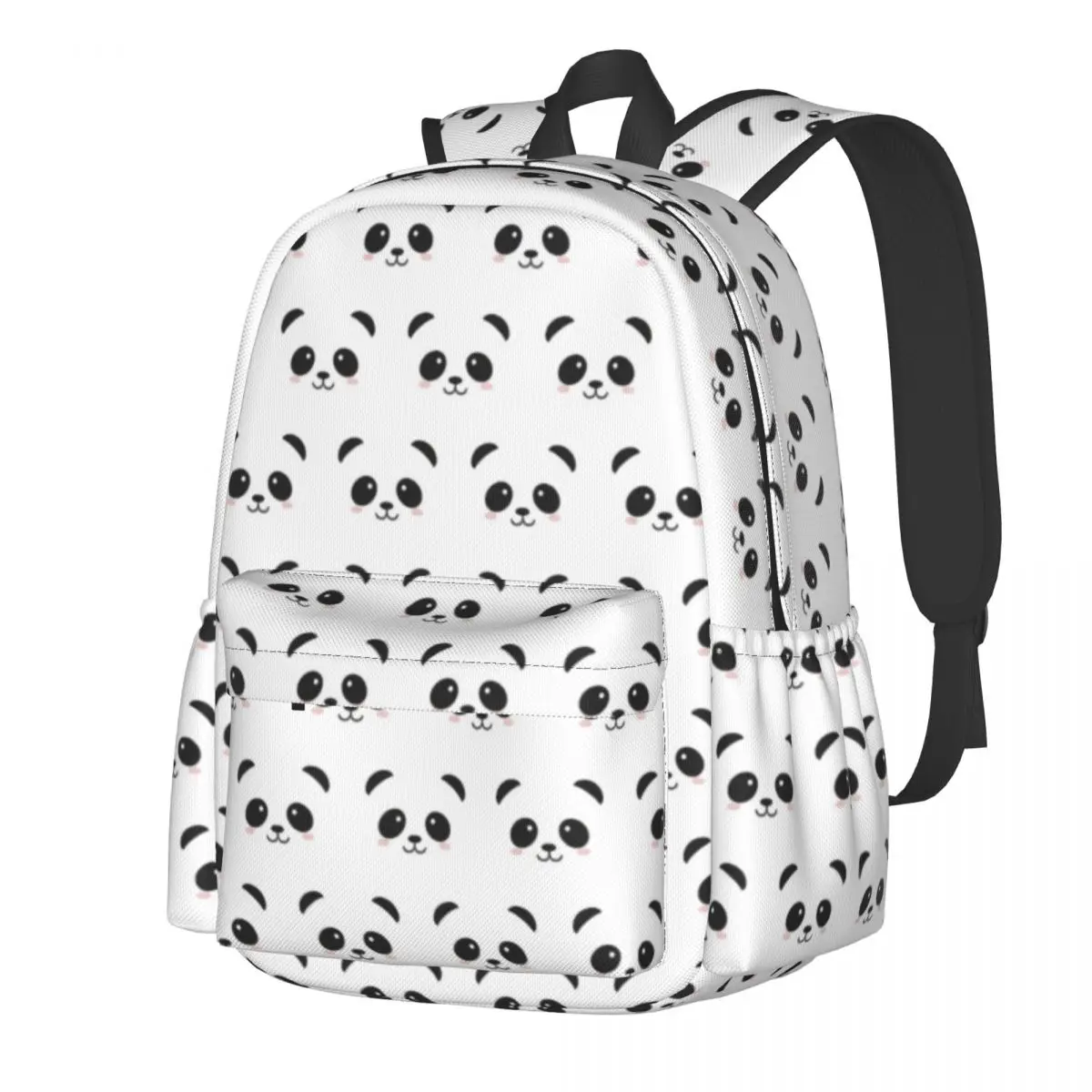 Panda Bear Backpack Boy Cute Bears Adorable Panda Pattern Backpacks Polyester Style High School Bags Travel Custom Rucksack