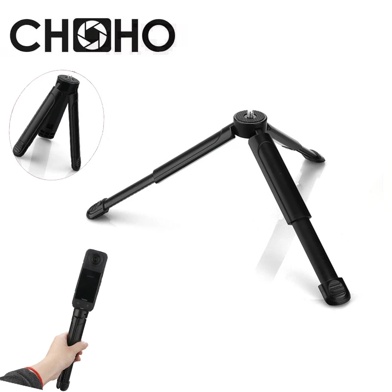 Mini Tripod Telescopic light Table Stand fold tripode extend Vlog Selfie Stick For Gopro Hero13 DJI OSMO Insta360 X5 Accessories