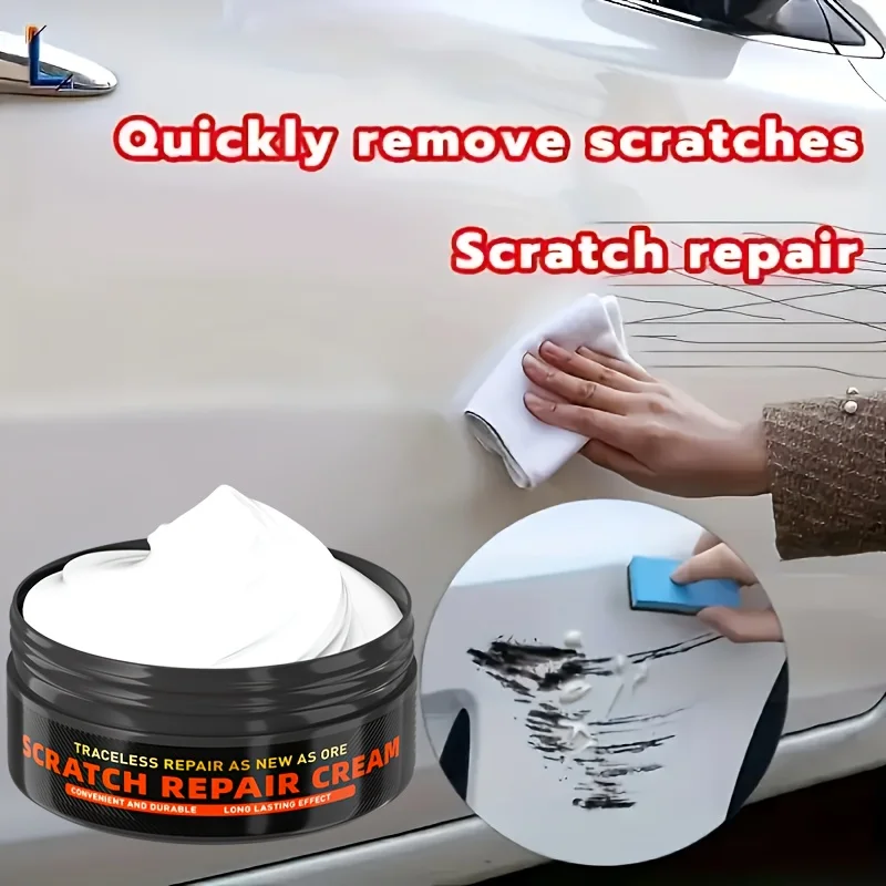Car Scratch Repair Kit,Deep Fix Fine Scratches& Sun Damage,Car Paint Polishing Paste,Long-Lasting Shine,Protects Original Finish