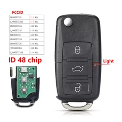 315/433MHZ ID48chip 1K0959753G Car Key Remote Fob for Skoda Octavia Seat for Volkswagen/Vw Tiguan PASSAT Polo Golf MK4 Beetle