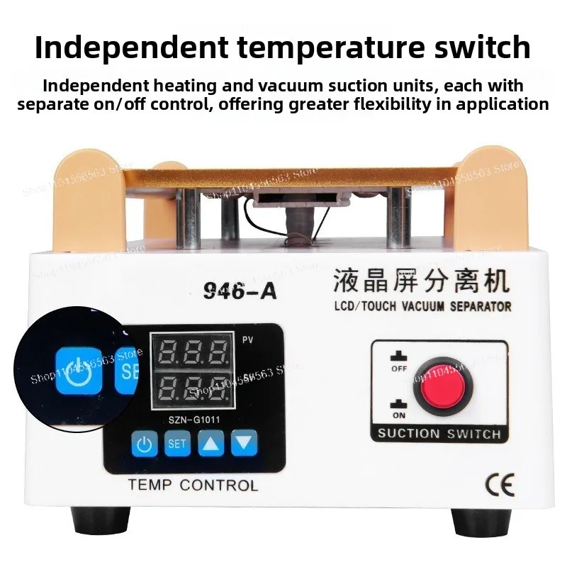 

946A Пластиковый корпус сепаратора экрана телефона, мощный вакуумный насос, машина для удаления сенсорного ЖК-экрана для ремонта