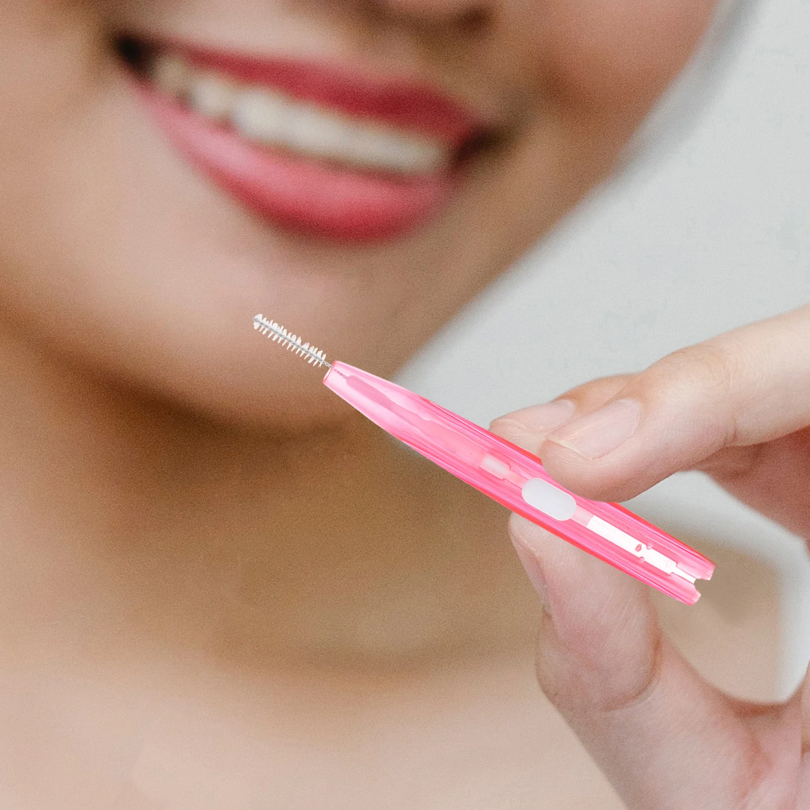 

30 pcs Interdental Brushes 0.6Mm Pink For Braces Implants Bridges Crowns Teeth Cleaning Tool Interdental Cleaners Oral Care Tool