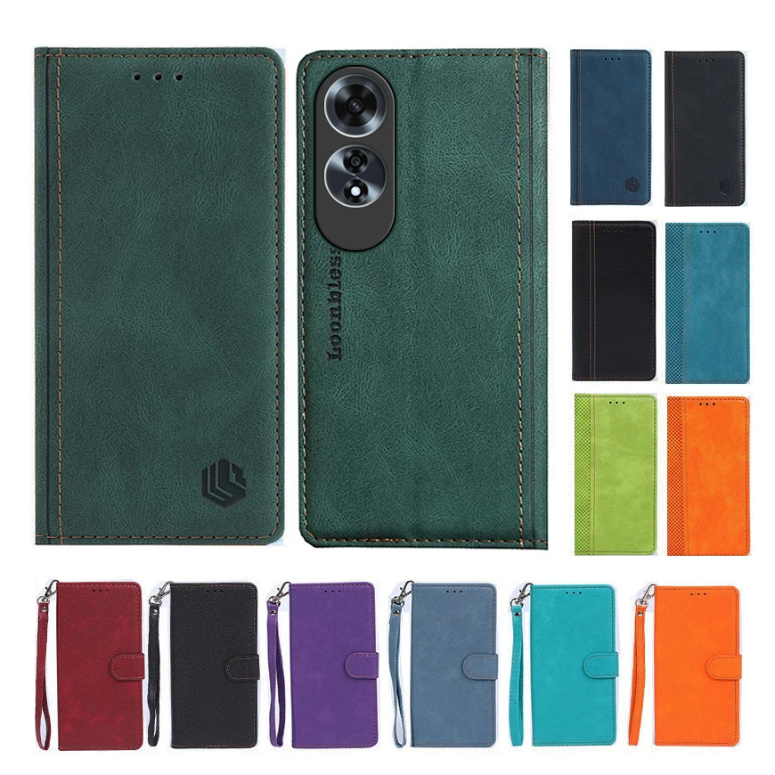 A60 Wallet Flip Leather Case For Oppo A60 Phone Case Etui Oppo A60 Cover Housing Oppo A60 OppoA60 A 60 4G CPH2631 5G CPH2683 bag