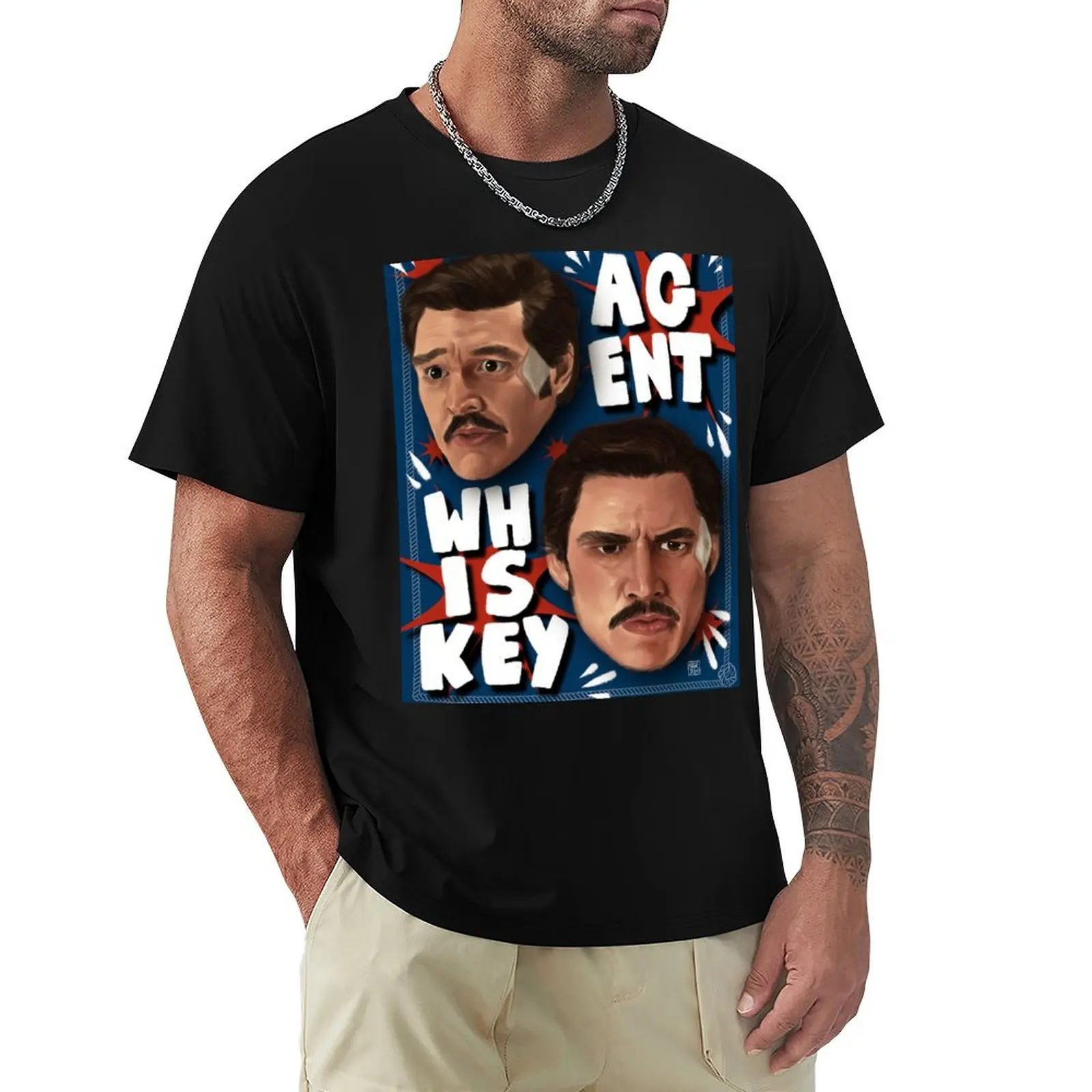 Agent Whiskey T-Shirt Plus Size Summer Casual T-Shirt