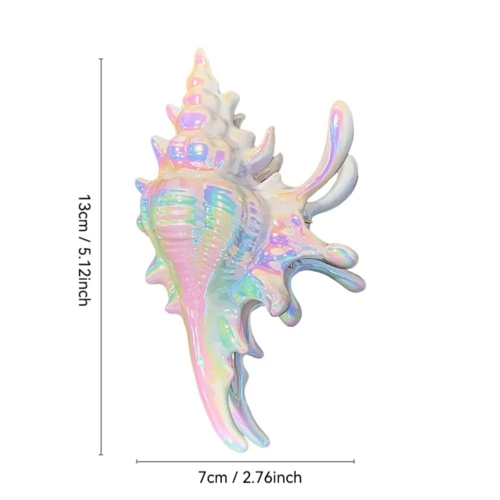 Головной убор, сладкий жемчужный цвет, коготь для волос, акриловая смола, раковина, зажим в виде акулы, корейский стиль, серия Ocean, женские волосы, коготь для женщин