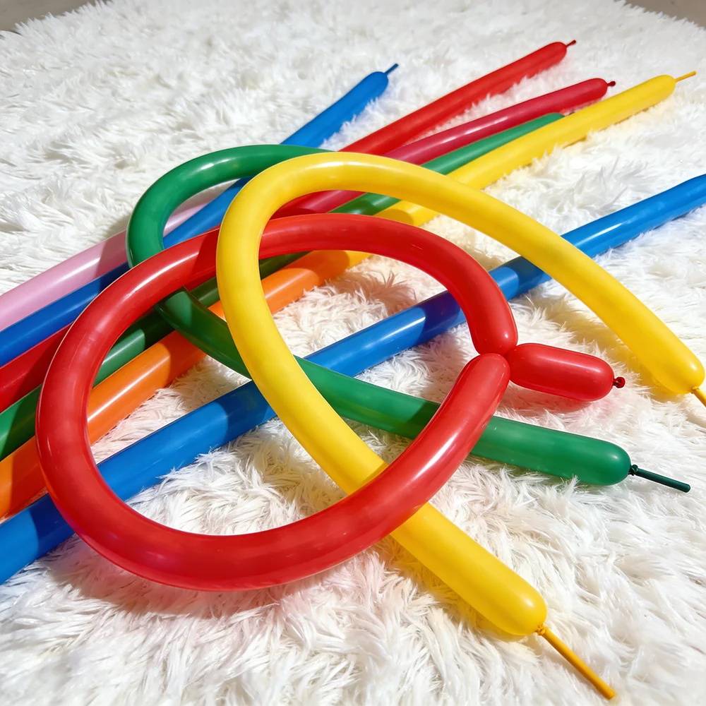 

100pcs 1.5g Long Magic Balloons Weaving Balloon DIY Toy Birthday Party Decoration Colorful Long Balloon Wedding Decoration