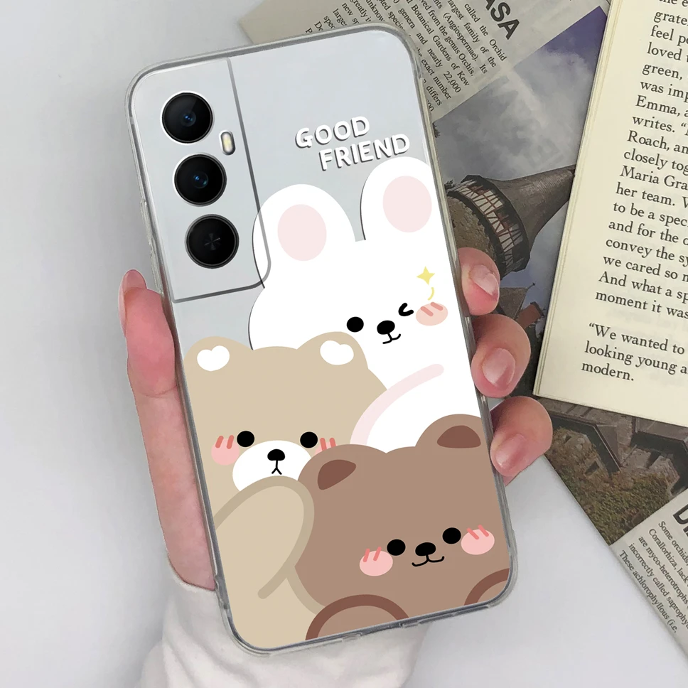 ل Realme C65 C65S 4G 5G جراب هاتف تصميم جميل أنماط غطاء واضح لينة بولي يوريثان سيليكون واقية قذيفة ل Realme C 65 Funda