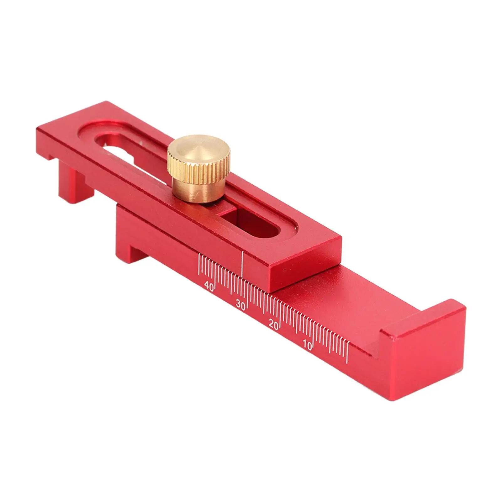 

Измеритель зазоров пилы из алюминиевого сплава для измерения глубины и прорезь для режущего инструмента, регулируемая линейка от 5 до 40 мм