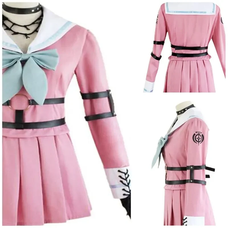 Anime Danganronpa V3 Miu Iruma Frauen Kleid Mädchen Uniformen Kleidung Cosplay Kostüme@0Z*