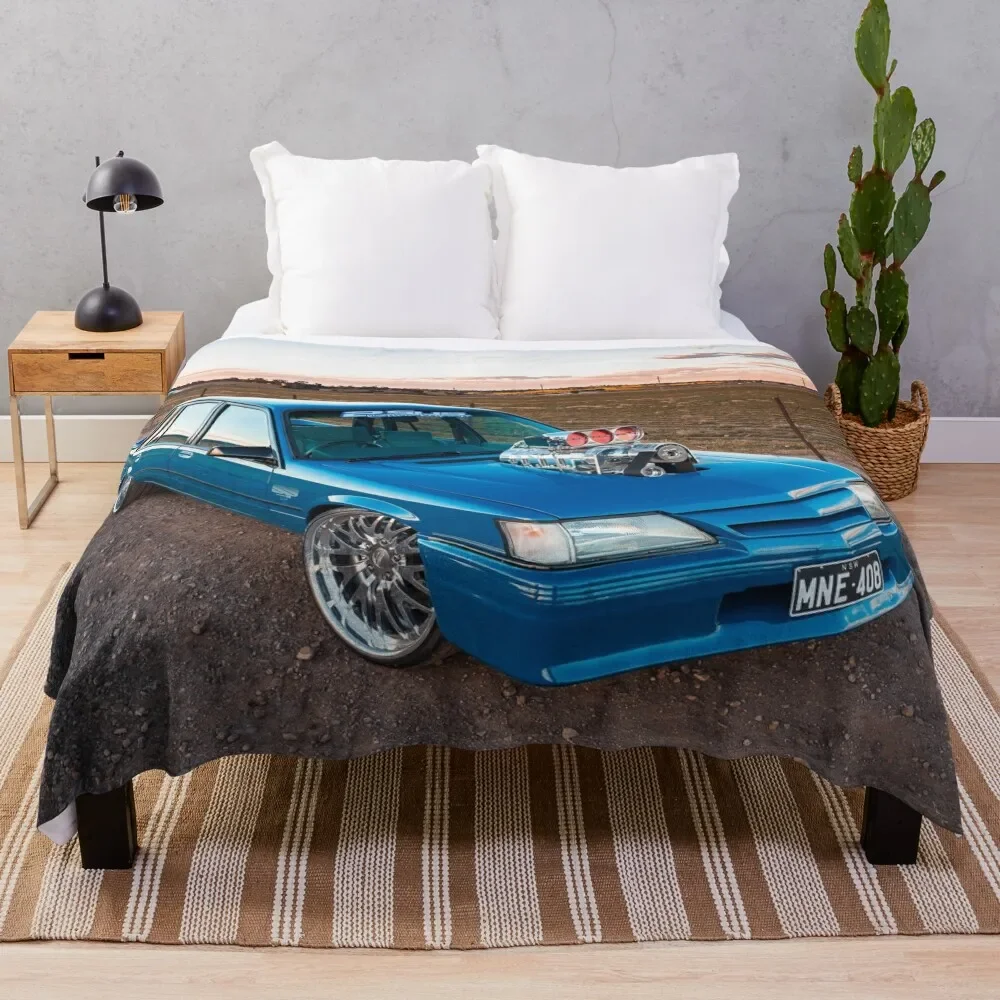 Peter Kulakovski's Holden VK Commodore Throw Blanket Furry Quilt blankets ands Blankets