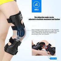 ROM Hinged Knee Brace Immobilizer Brace Leg Brace Orthopedic Patella Knee Support Orthosis Adjustable for Left or Right Leg